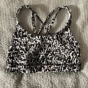 NEW Lululemon sports bra, Blackish-Purple and White -size 4